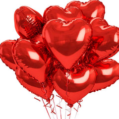 18” Heart Balloons - 10PK