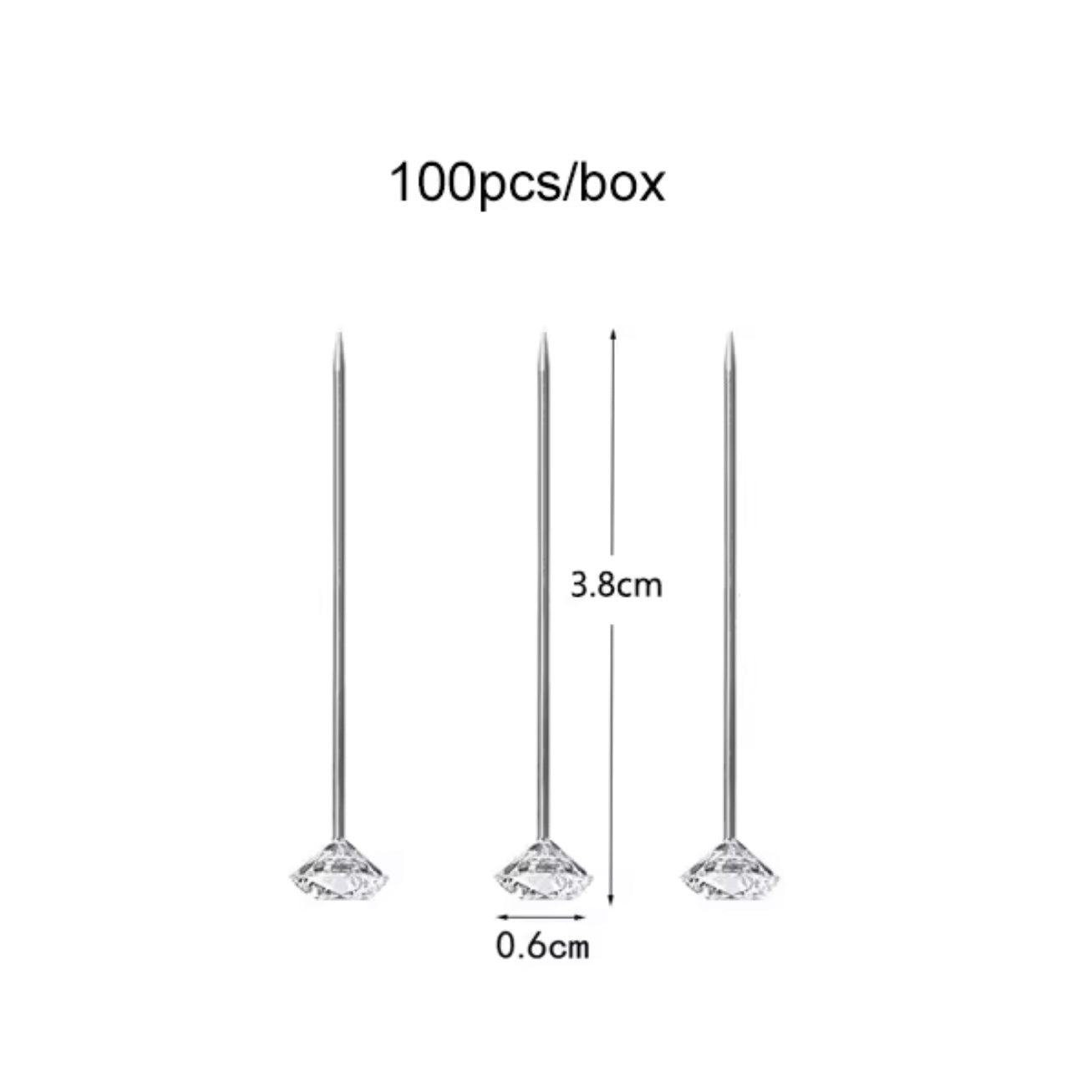 Diamond Pins - Small 100 Pieces