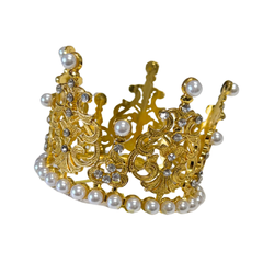 Small Gold Pearl Crown