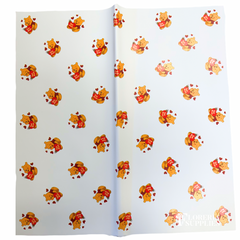 Winnie The Pooh White Floral Wrapping Paper