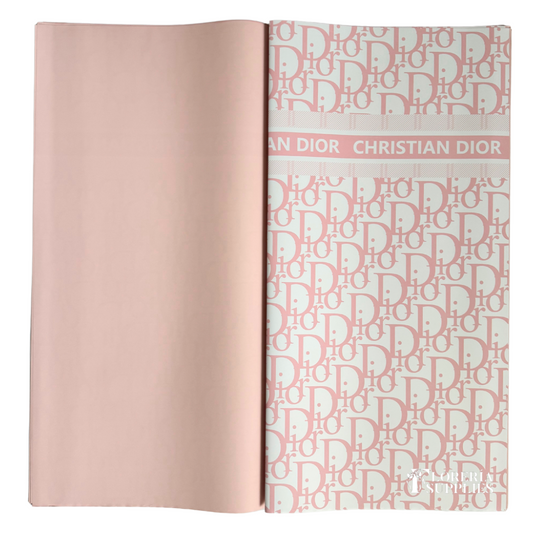 DR Light Pink W/ White Base Floral Wrapping Paper