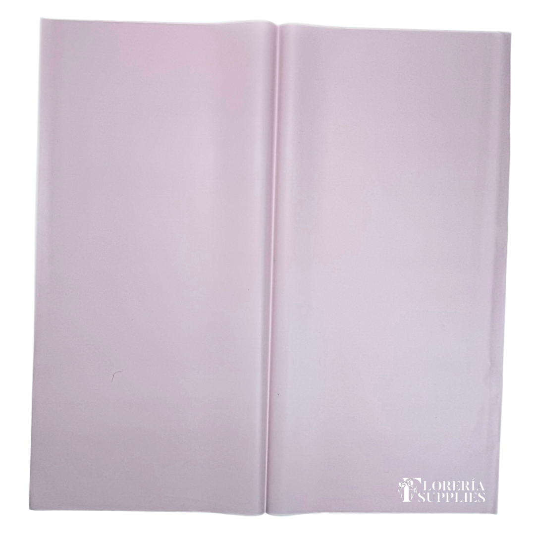 Periwinkle Semi Transparent Floral Wrapping Paper