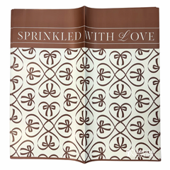 Sprinkled With Love Brown Floral Wrapping Paper