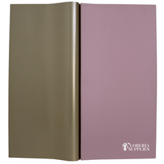 Pink Gold Double Sided Floral Wrapping Paper