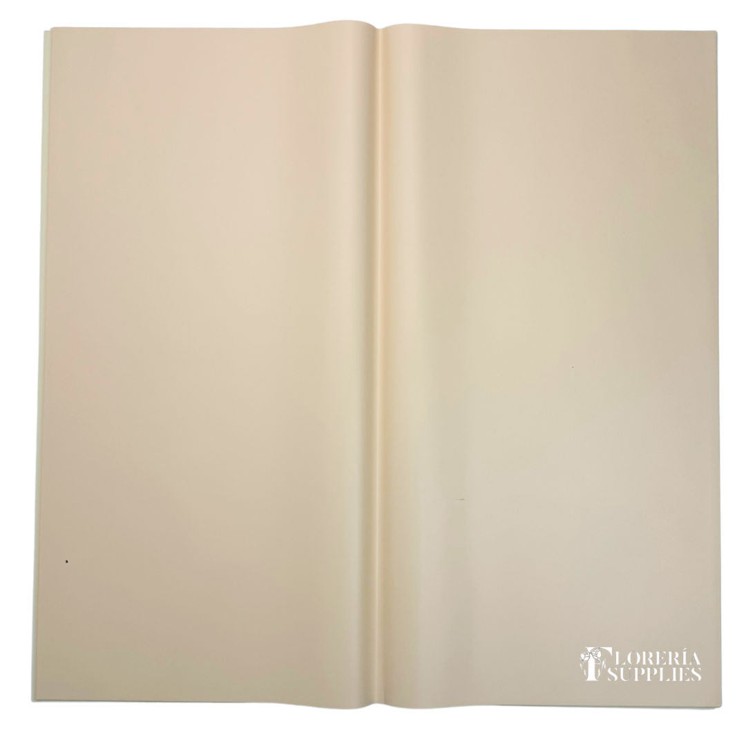 Sugar Cookie Semi Transparent Floral Wrapping Paper