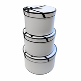 Circle Bow Box - 3 Piece Set