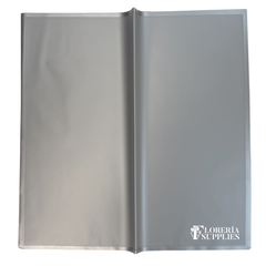 Silver Frosted Edge Floral Wrapping Paper
