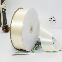 1.5” 100 Yard Single Sided Ribbon - Ivory