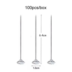 Diamond Pins - Large 100 Pieces