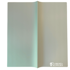 Pastel Green Solid Floral Wrapping Paper