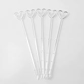 Clear Heart Card Holders - 100 Count