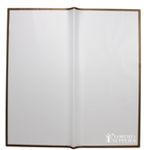 Gold Edge White Floral Wrapping Paper