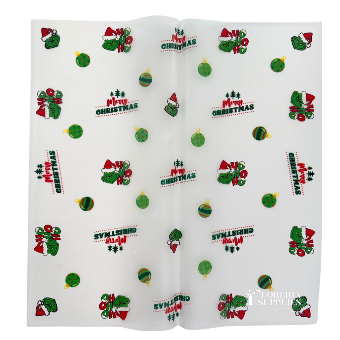 Holiday White Floral Wrapping