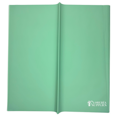 Teal Green Semi Transparent Floral Wrapping Paper