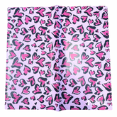 Cheetah Pink Heart Print Floral Wrapping Paper