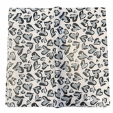 Cheetah Print Black Floral Wrapping Paper