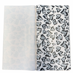 Cheetah Print Black Floral Wrapping Paper
