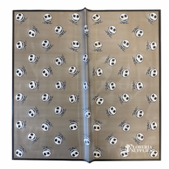 Jack Skellington Black Floral Wrapping Paper
