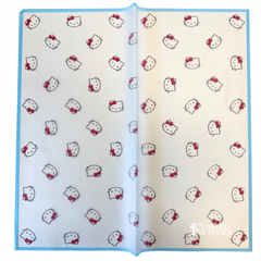 Hk Sky Blue Floral Wrapping Paper