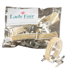 12pc Corsage Wristlets - Gold