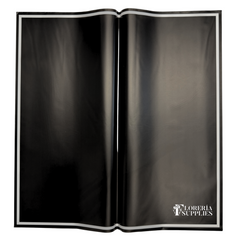 Triple Edge Floral Wrapping Paper - Semi Transparent Black