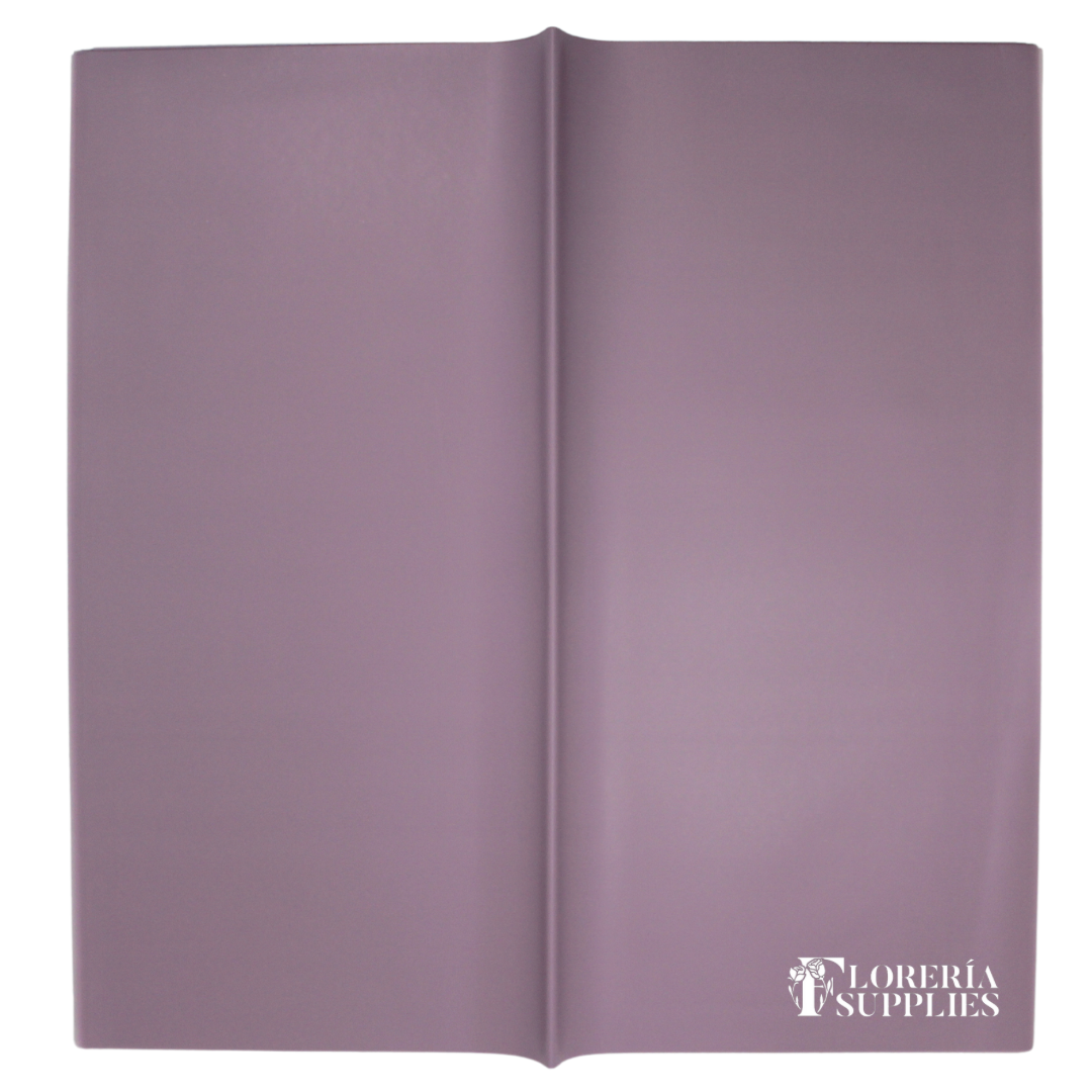 Light Purple Semi-Transparent Floral Wrapping Paper