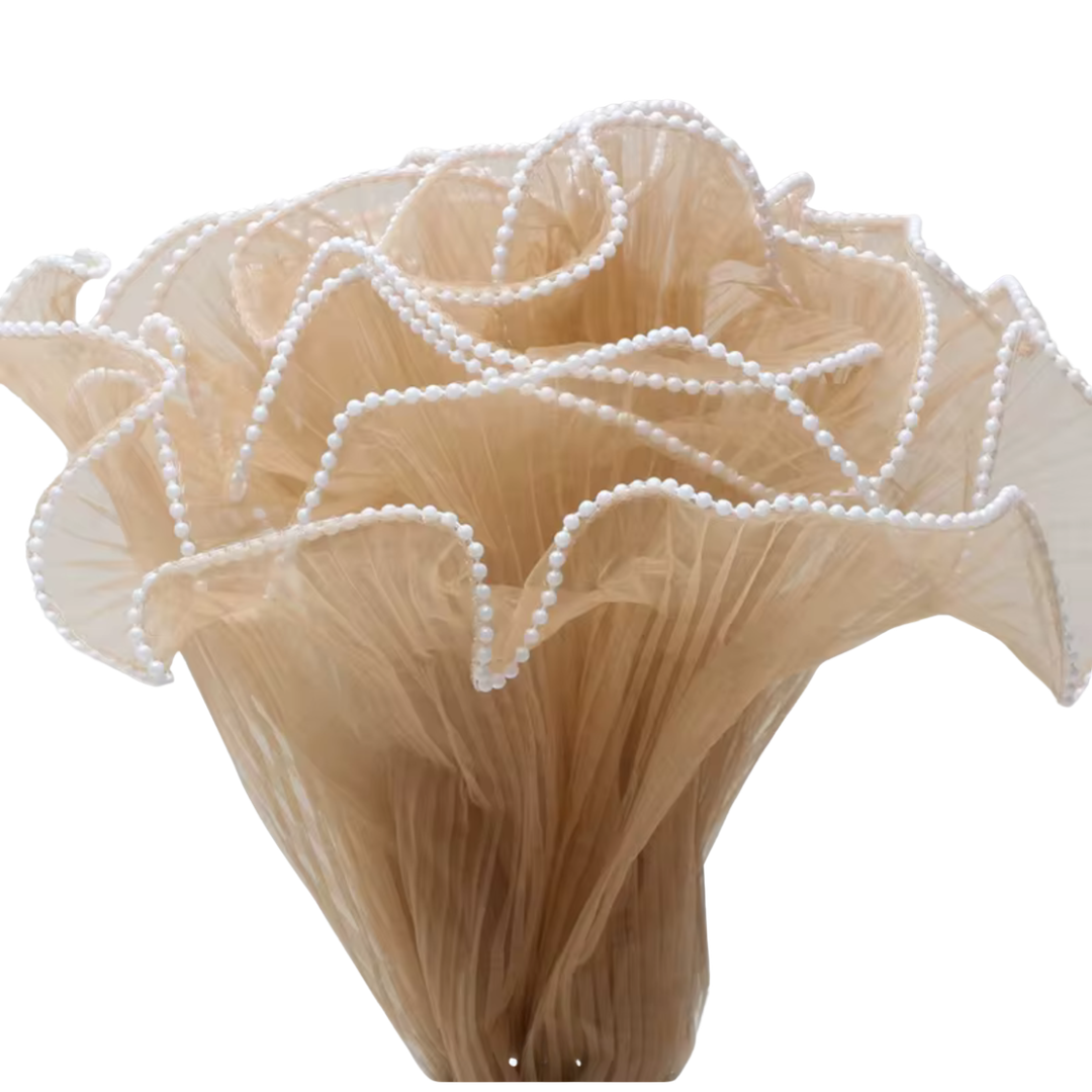 Pearl Mesh - Brown 4.5 Yards