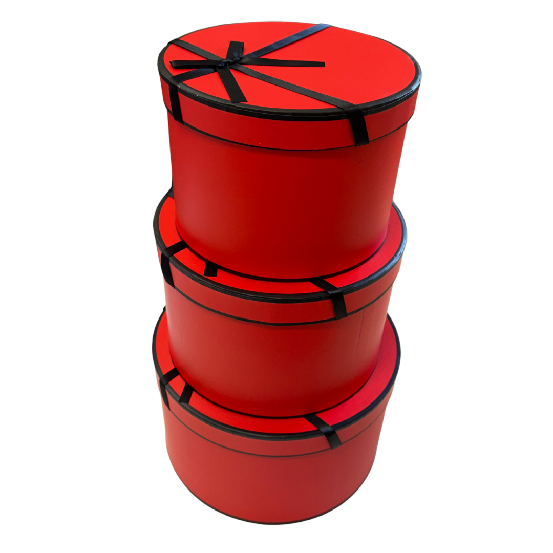 Circle Bow Box - 3 Piece Set