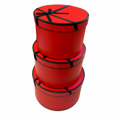 Circle Bow Box - 3 Piece Set