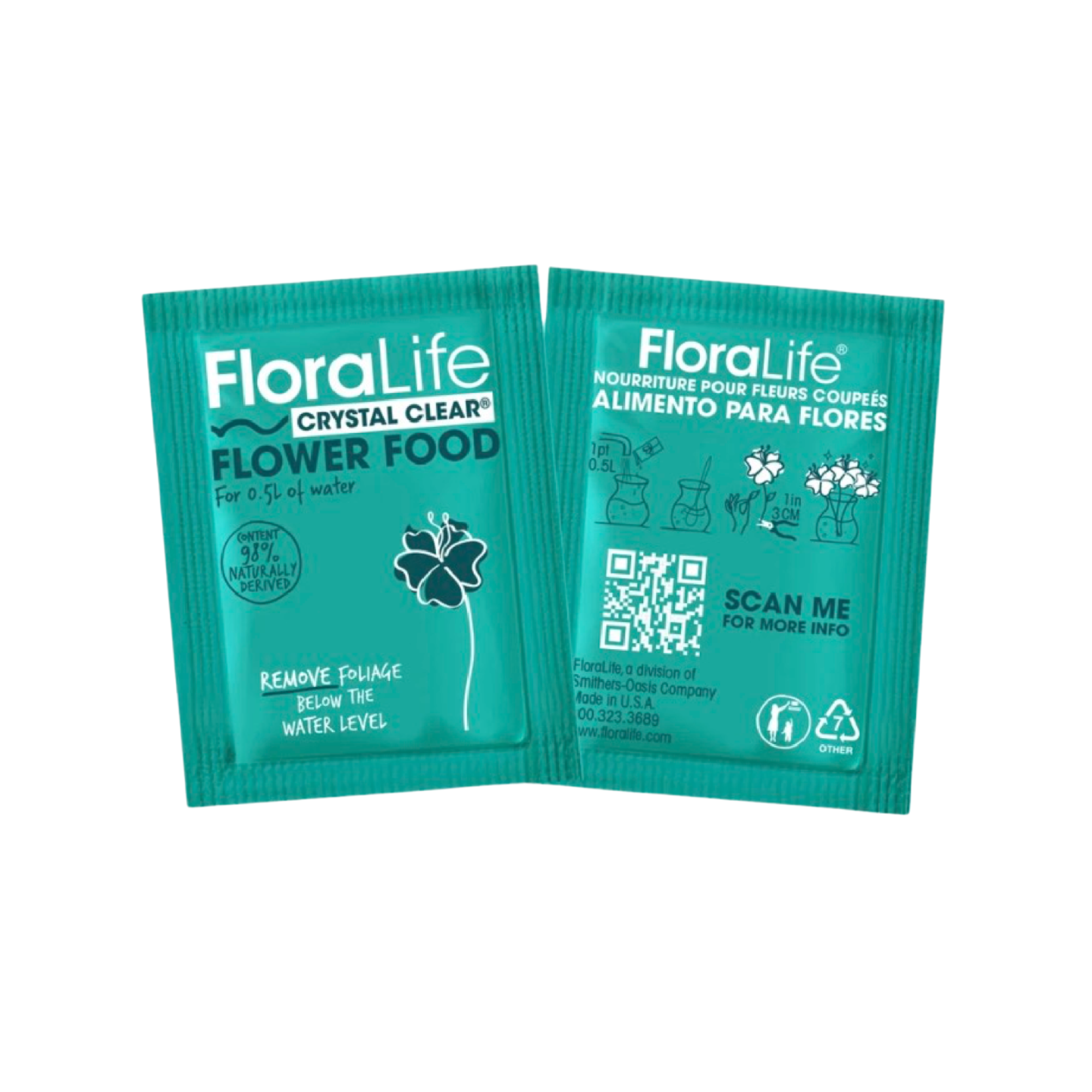 FLORALIFE CRYSTAL CLEAR® FLOWER FOOD 250 PACKETS