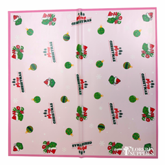 Holiday Pink Floral Wrapping Paper