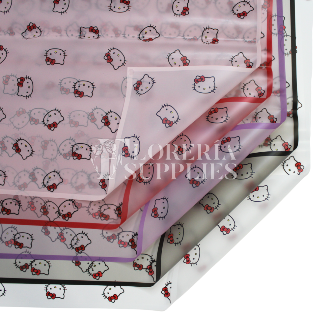 HK Red Floral Wrapping Paper