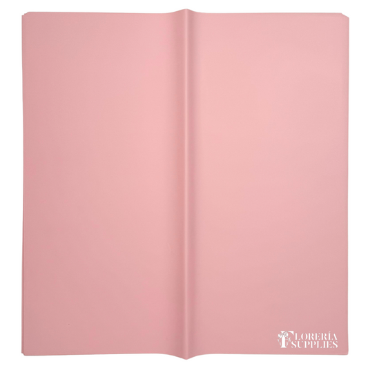 Pink Solid Floral Wrapping Paper