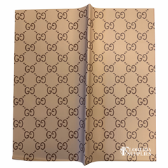 GG Brown Floral Wrapping Paper