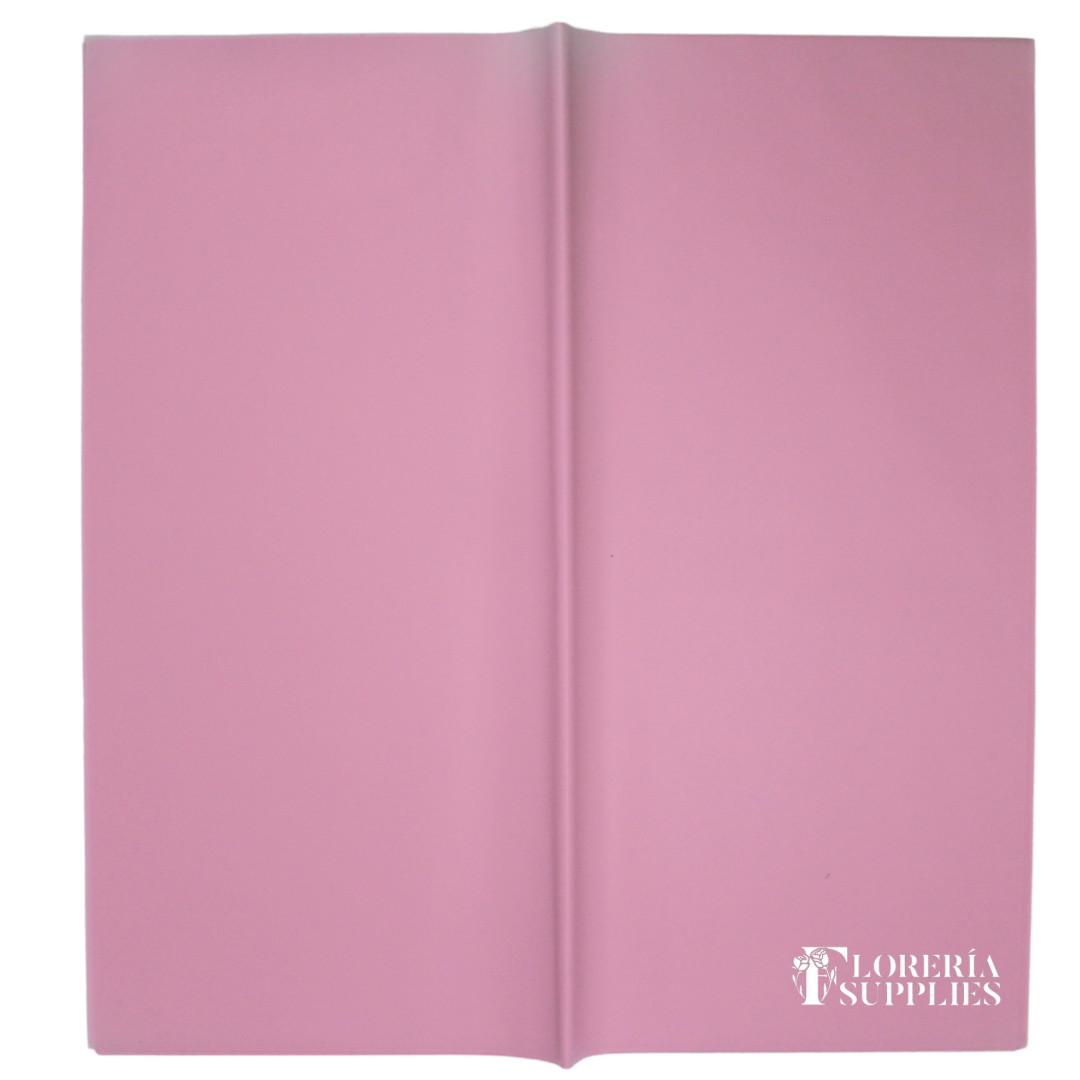 Pink Semi-Transparent Floral Wrapping Paper