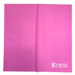 Hot Pink Semi Transparent Floral Wrapping Paper
