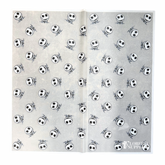Jack Skellington White Floral Wrapping Paper