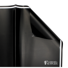 Triple Edge Floral Wrapping Paper - Solid Black