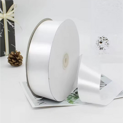1.5” 100 Yard Single Sided Ribbon - White