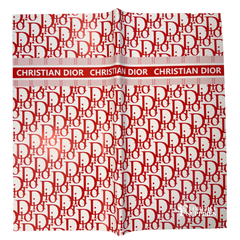DR Red W/ White Base Floral Wrapping Paper