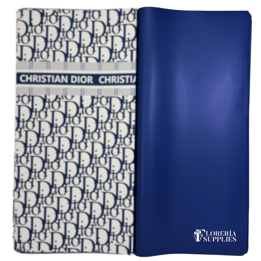 DR Navy Floral Wrapping Paper