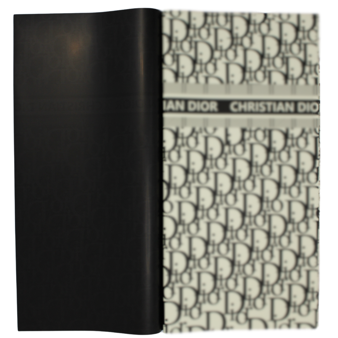 DR Black W/ Cream Base Floral Wrapping Paper