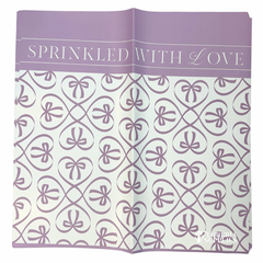 Sprinkled With Love Purple Floral Wrapping Paper