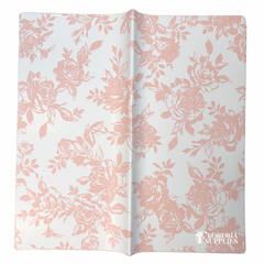 Rose Solid Floral Wrapping Paper - Pink