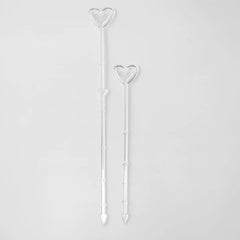 Clear Heart Card Holders - 100 Count