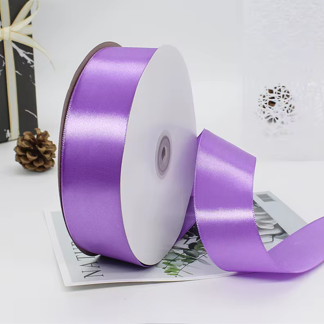 1.5” 100 Yard Single Sided Ribbon - Purple