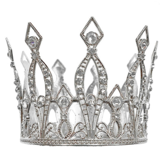 Small Silver Rhinestone Crown