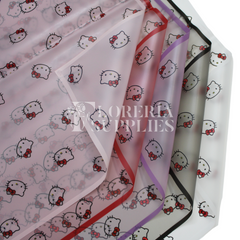 HK Black Floral Wrapping Paper