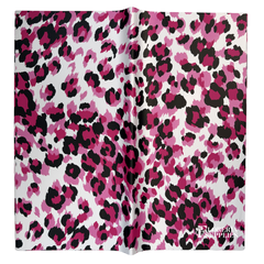Hot Pink Leopard Print Floral Wrapping Paper
