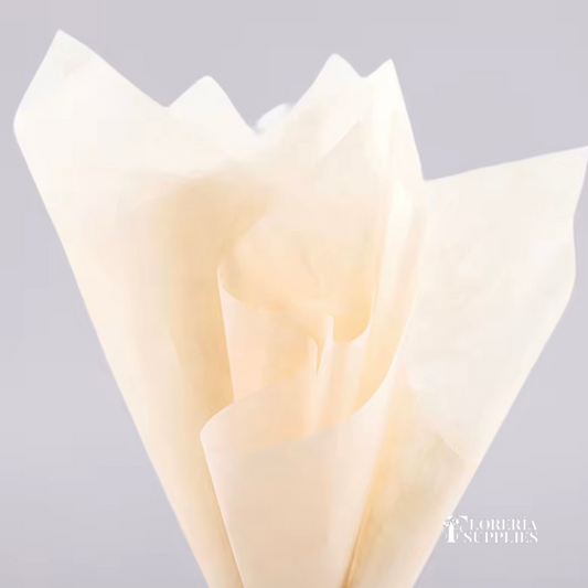 Cream Cotton Tissue Paper - 36 Sheets 44x58cm